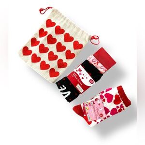 Valentine’s Socks and Gift Bag